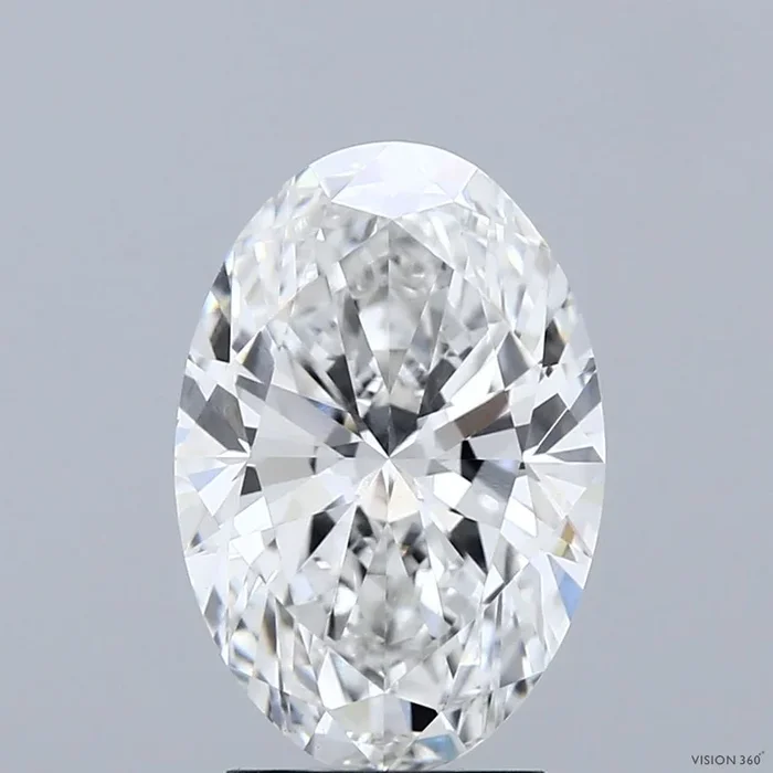 3.00 Carat Oval Shaped, Excellent Cut, E Color, VVS2 Clarity, IGI Certified Lab Grown Diamond