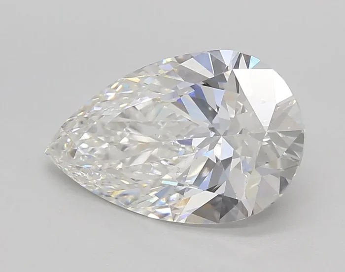 3.02 Carat Pear Shaped, Ideal Cut, E Color, VS2 Clarity, IGI Certified Lab Grown Diamond
