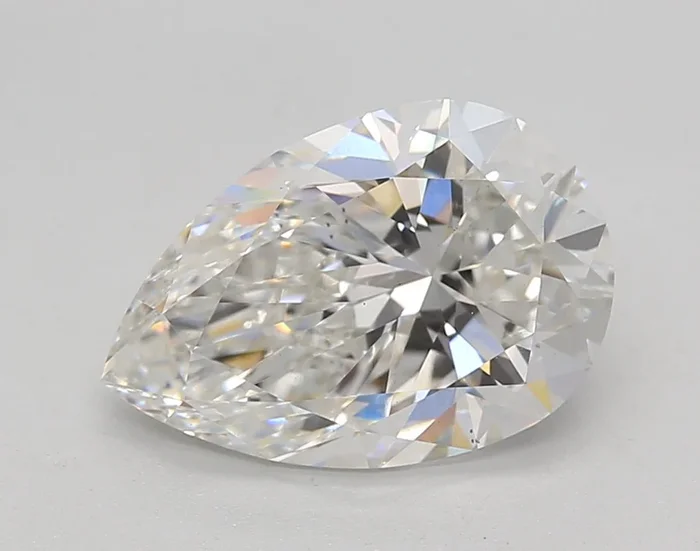 3.03 Carat Pear Shaped, Ideal Cut, G Color, VS2 Clarity, GIA Certified Lab Grown Diamond