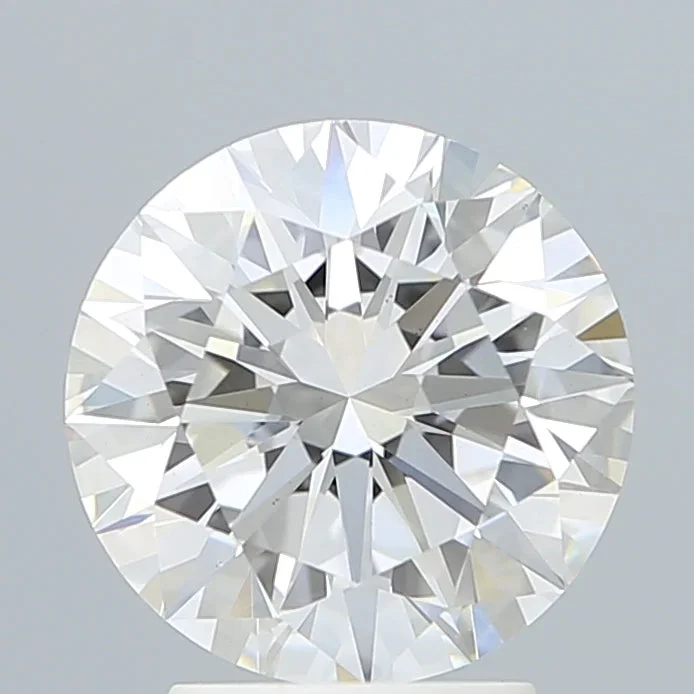 3.08 Carat Round Shaped, Excellent Cut, F Color, VS1 Clarity, IGI Certified Lab Grown Diamond