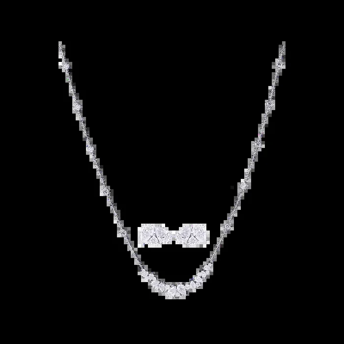 3.09CTW VVS/EF Lab Grown Diamond Necklace Set in 18K White Gold