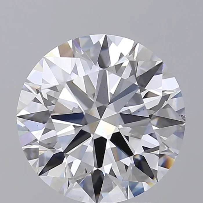 3.12 Carat Round Shaped, Excellent Cut, F Color, VS1 Clarity, GIA Certified Lab Grown Diamond
