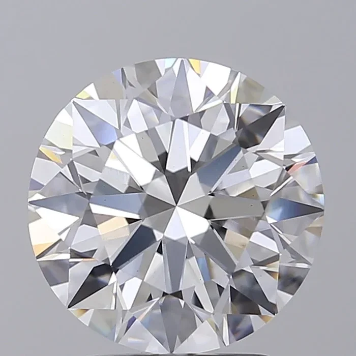 3.21 Carat Round Shaped, Excellent Cut, G Color, VS1 Clarity, GIA Certified Lab Grown Diamond