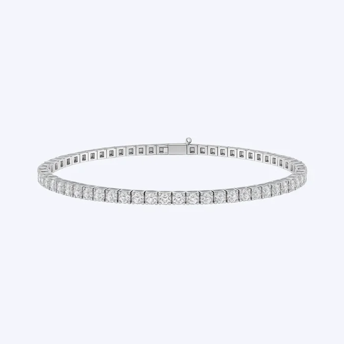 3.36ctw Lab-Grown Tennis Bracelet