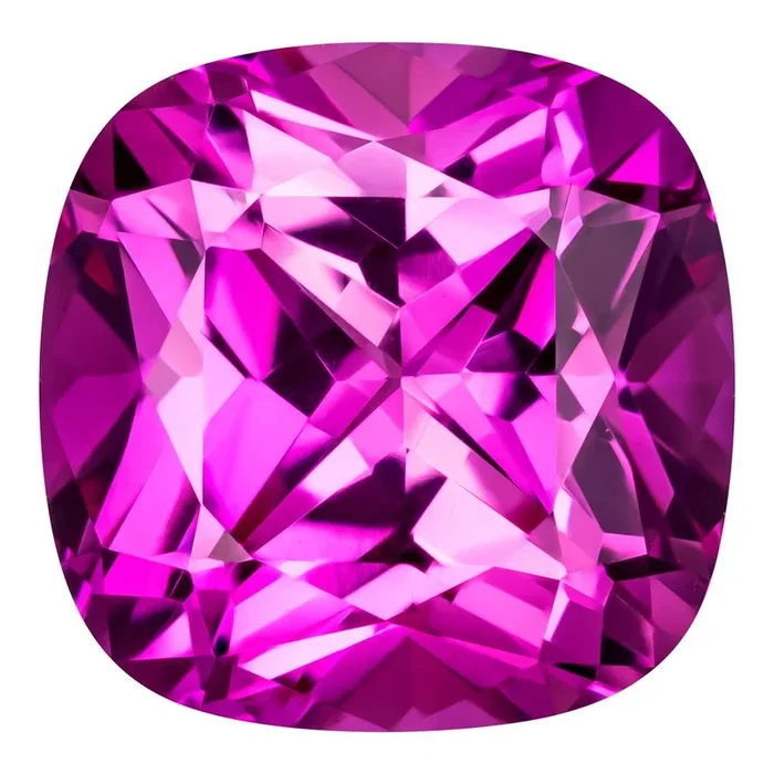 3.50 Carat Cushion Cut Lab-Created Pink Sapphire