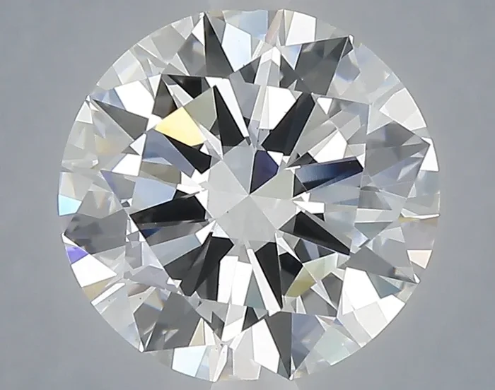 3.70 Carat Round Shaped, Excellent Cut, F Color, VS1 Clarity, IGI Certified Lab Grown Diamond