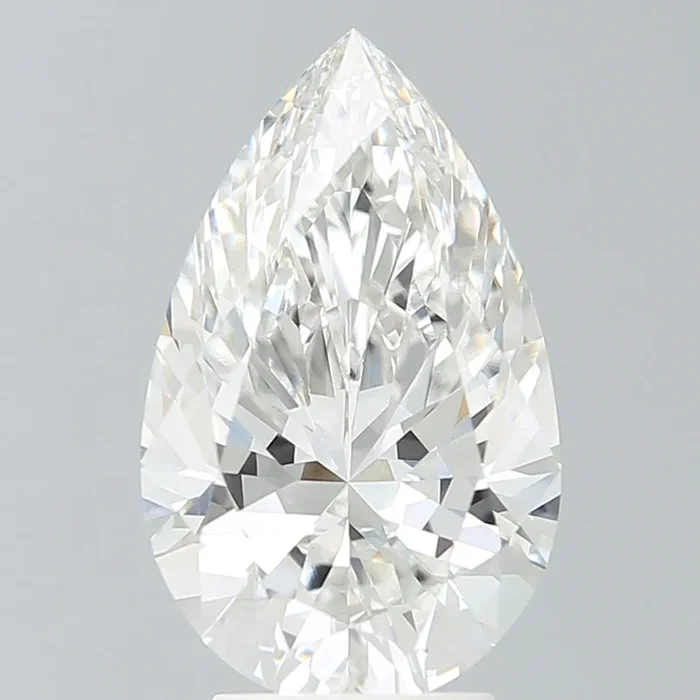 3.99 Carat Pear Shaped, Very Good Cut, F Color, VS1 Clarity, IGI Certified Lab Grown Diamond
