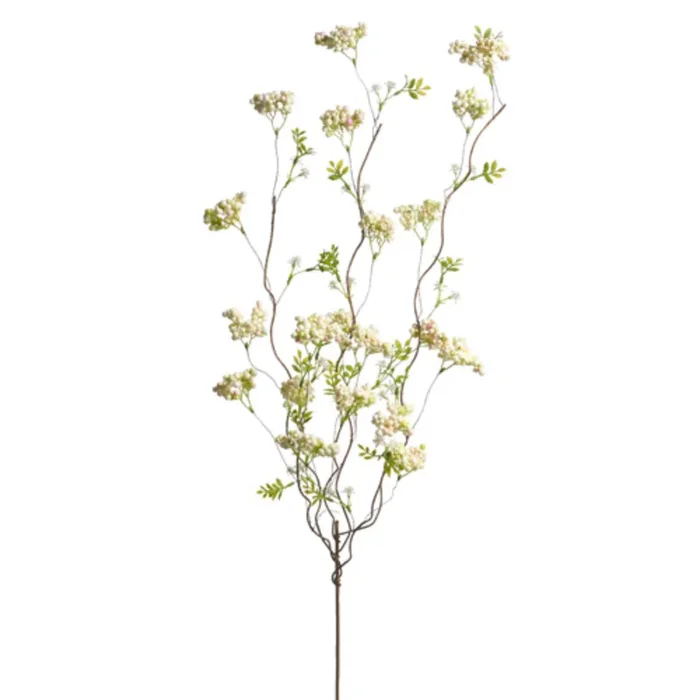 36″ White Sedum Berry Branch *In-Store Pickup Only*