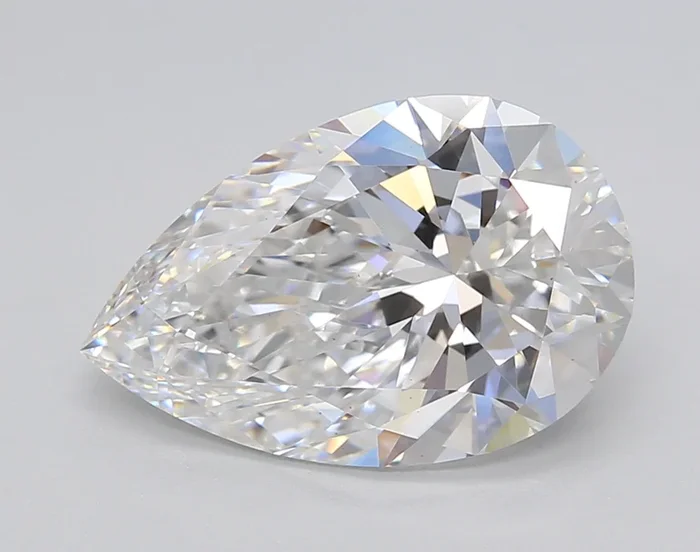 4.01 Carat Pear Shaped, Ideal Cut, E Color, VS2 Clarity, GIA Certified Lab Grown Diamond