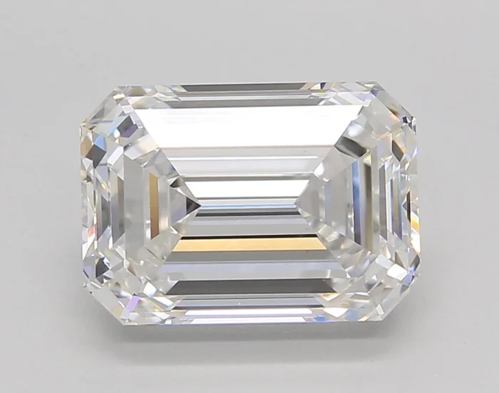 4.02 Carat Emerald Shaped, Ideal Cut, F Color, VVS2 Clarity, GIA Certified Lab Grown Diamond