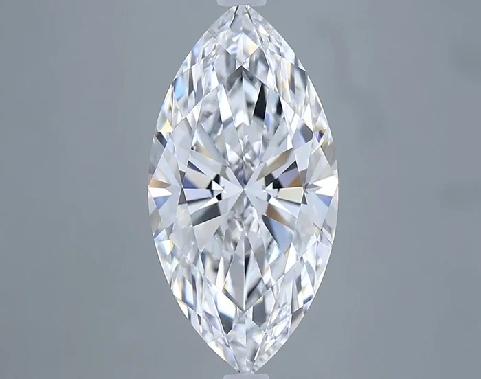 4.03 Carat Marquise Shaped, Ideal Cut, E Color, VVS2 Clarity, IGI Certified Lab Grown Diamond