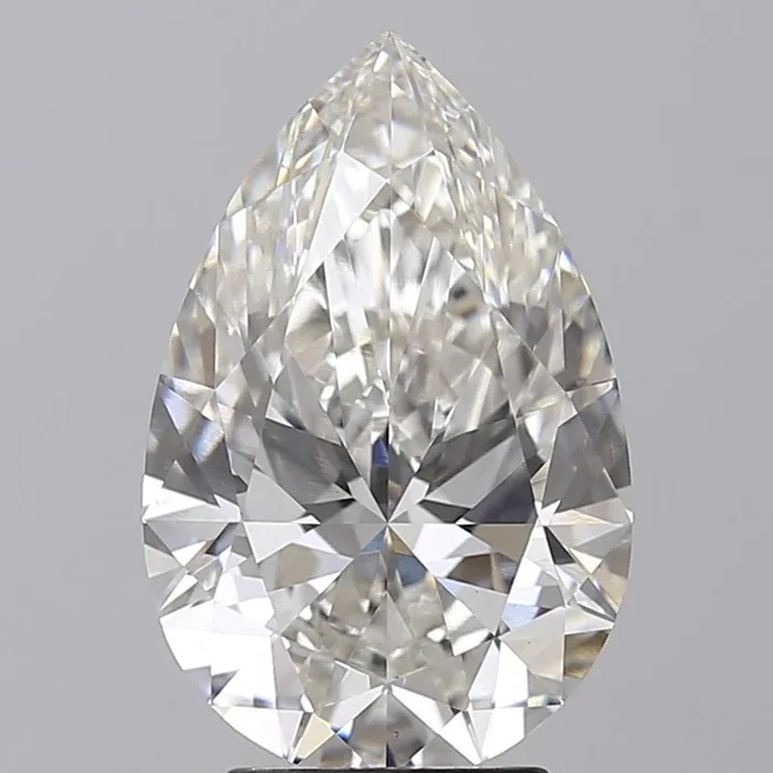 4.05 Carat Pear Shaped, Ideal Cut, G Color, VS1 Clarity, IGI Certified Lab Grown Diamond