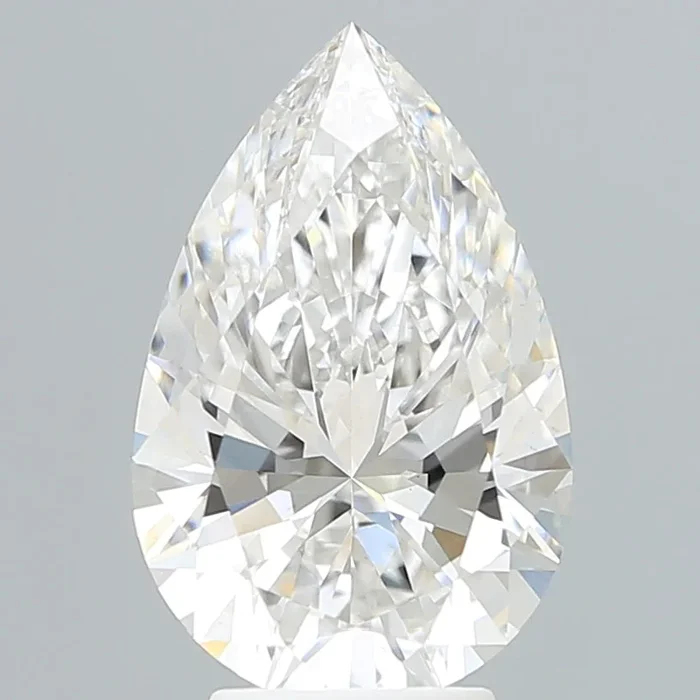 4.19 Carat Pear Shaped, Very Good Cut, F Color, VS1 Clarity, IGI Certified Lab Grown Diamond