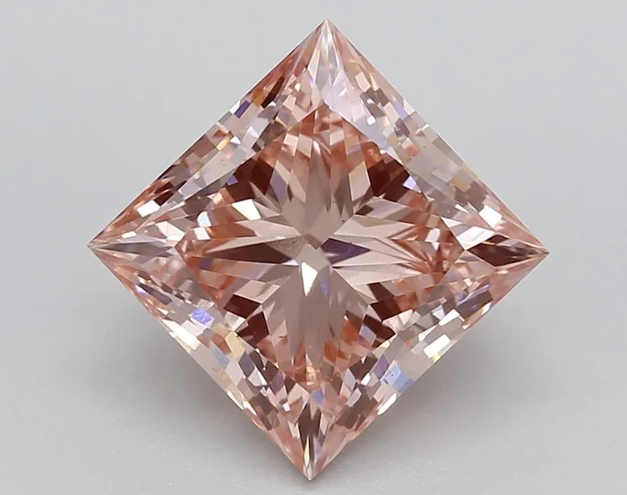 4.30 Carat Princess Shaped, Ideal Cut, VS1 Clarity, IGI Certified Lab Grown Diamond