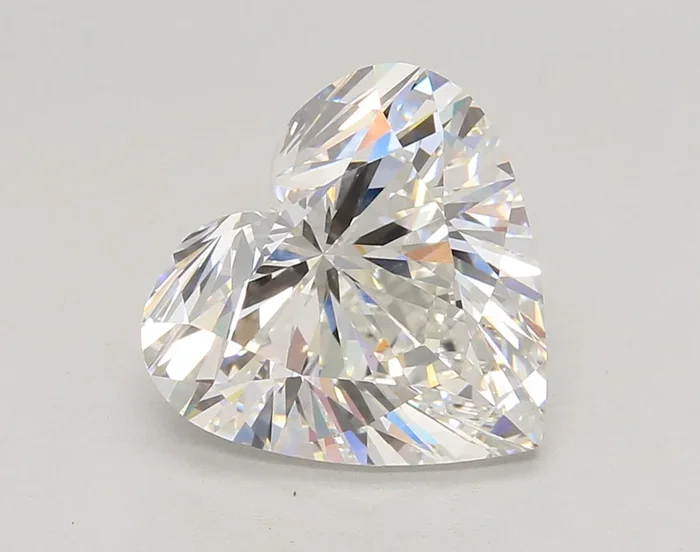 4.44 Carat Heart Shaped, Ideal Cut, F Color, VS1 Clarity, IGI Certified Lab Grown Diamond