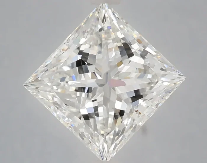 4.57 Carat Princess Shaped, Ideal Cut, F Color, VS1 Clarity, IGI Certified Lab Grown Diamond