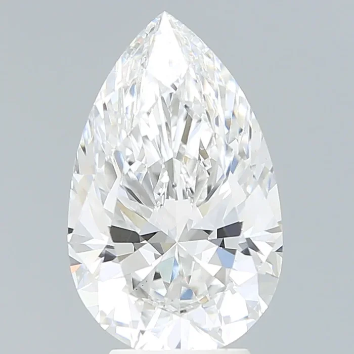 4.58 Carat Pear Shaped, Very Good Cut, E Color, VS1 Clarity, IGI Certified Lab Grown Diamond