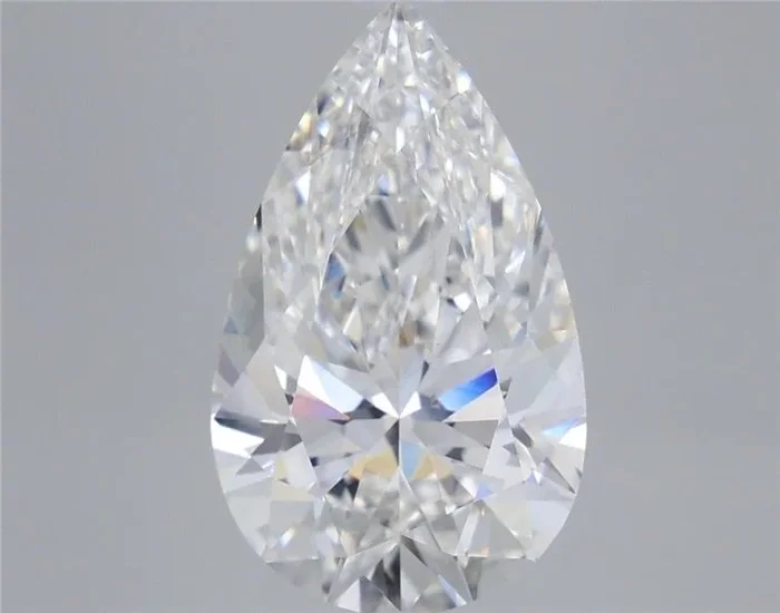 4.87 Carat Pear Shaped, Ideal Cut, F Color, VS1 Clarity, IGI Certified Lab Grown Diamond