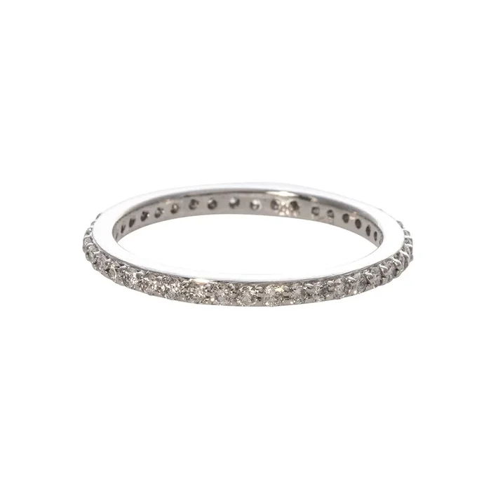 .40ctw Diamond Pavé 14K White Gold Eternity Band