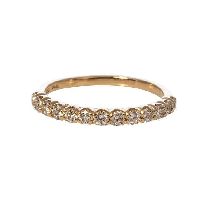 .46ctw Diamond Halfway 14K Yellow Gold Band