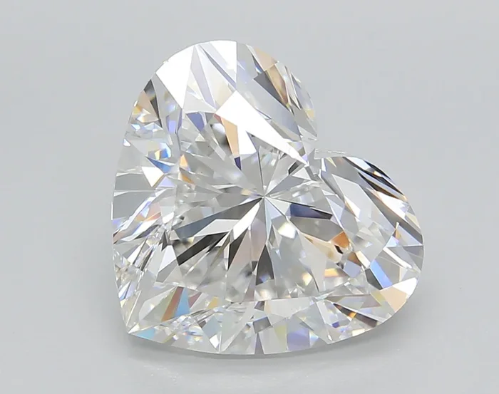 5.00 Carat Heart Shaped, Excellent Cut, E Color, VVS2 Clarity, IGI Certified Lab Grown Diamond
