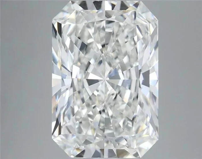 5.08 Carat Radiant Shaped, Ideal Cut, F Color, VS1 Clarity, IGI Certified Lab Grown Diamond