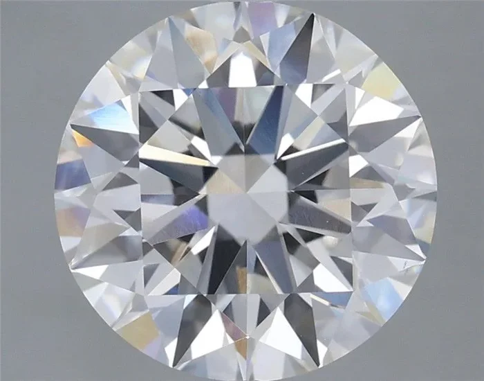 5.08 Carat Round Shaped, Ideal Cut, F Color, VVS2 Clarity, IGI Certified Lab Grown Diamond