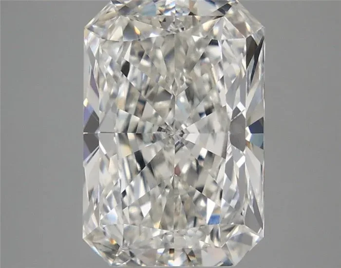 5.09 Carat Radiant Shaped, Ideal Cut, F Color, VVS2 Clarity, IGI Certified Lab Grown Diamond