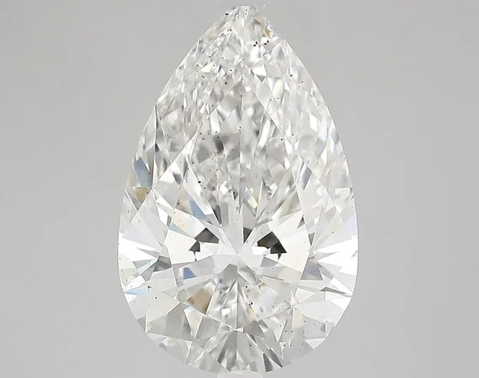 5.26 carat F-SI1 Pear Cut Lab Grown Diamond