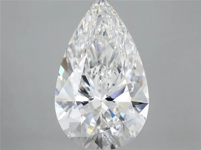 5.29 Carat Pear Shaped, Ideal Cut, E Color, VS1 Clarity, IGI Certified Lab Grown Diamond