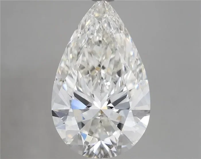 5.30 Carat Pear Shaped, Ideal Cut, F Color, VS1 Clarity, IGI Certified Lab Grown Diamond