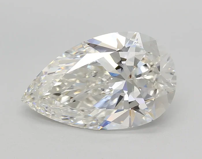 5.35 Carat Pear Shaped, Ideal Cut, G Color, VS1 Clarity, IGI Certified Lab Grown Diamond