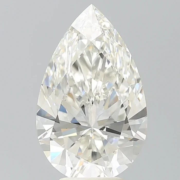 5.35 Carat Pear Shaped, Very Good Cut, G Color, VS1 Clarity, IGI Certified Lab Grown Diamond
