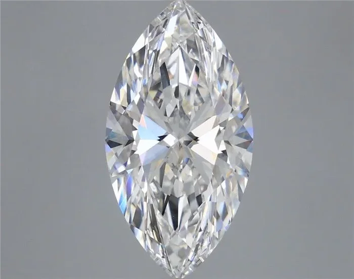 5.36 Carat Marquise Shaped, Ideal Cut, F Color, VVS2 Clarity, IGI Certified Lab Grown Diamond