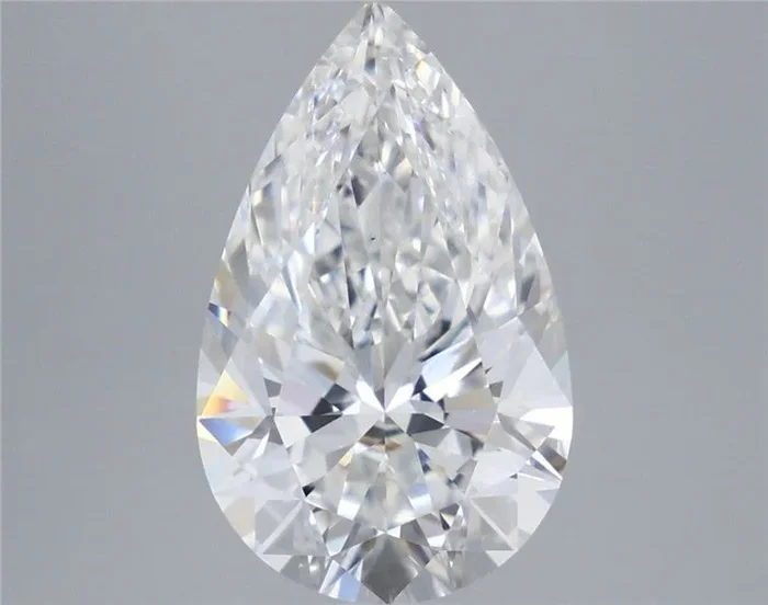 5.36 Carat Pear Shaped, Ideal Cut, E Color, VS1 Clarity, IGI Certified Lab Grown Diamond