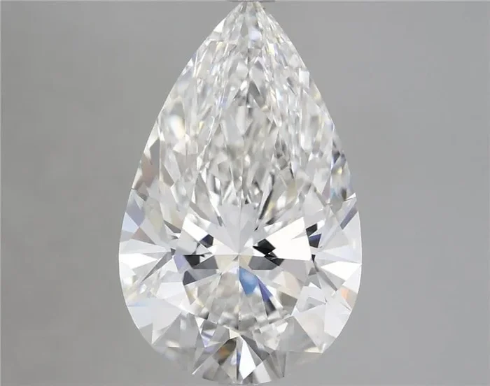 5.37 Carat Pear Shaped, Ideal Cut, E Color, VS1 Clarity, IGI Certified Lab Grown Diamond