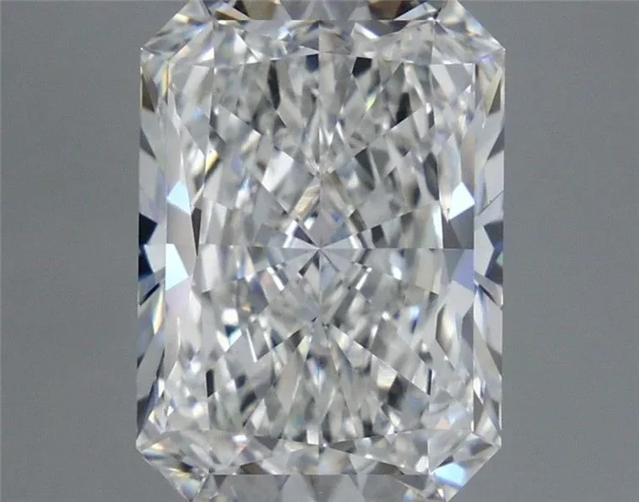 5.37 Carat Radiant Shaped, Ideal Cut, E Color, VVS2 Clarity, IGI Certified Lab Grown Diamond