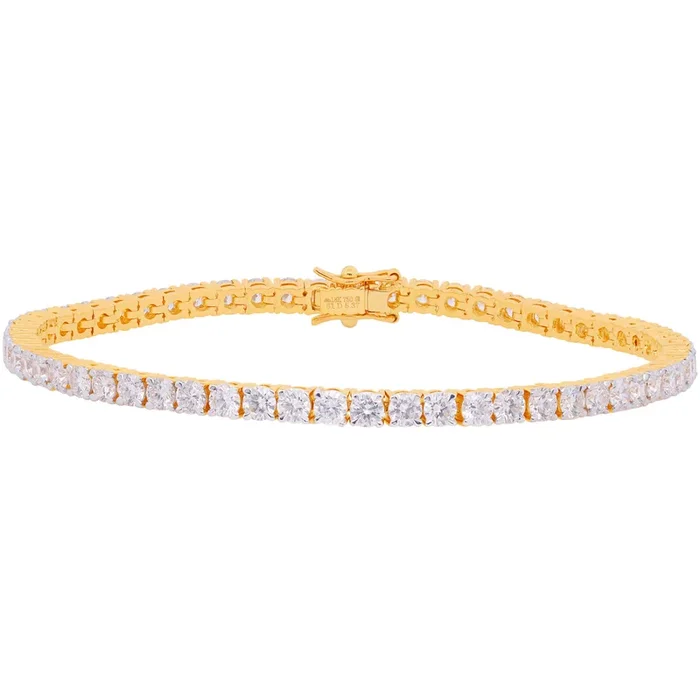 5.37Ct VVS/FG Diamond Bracelet in 18K Gold