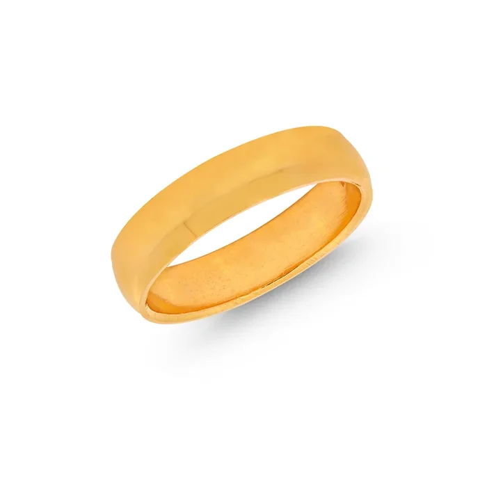 5.5 Size Plain Band in 22K Gold