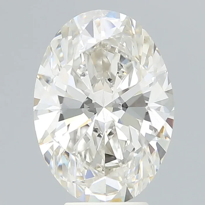 5.56 Carat Oval Shaped, Very Good Cut, H Color, VVS2 Clarity, IGI Certified Lab Grown Diamond