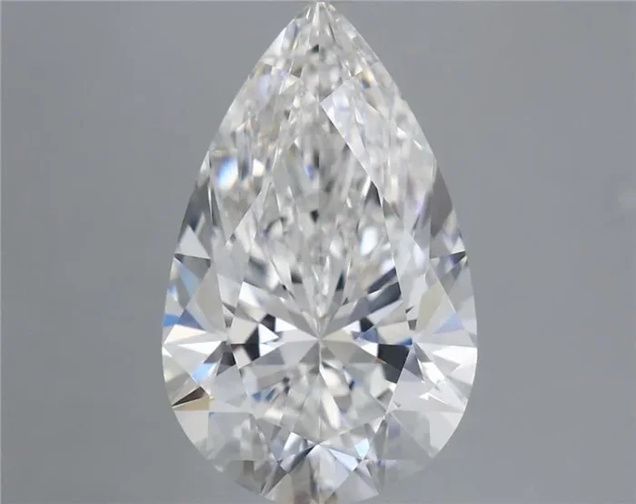 5.57 Carat Pear Shaped, Ideal Cut, E Color, VS1 Clarity, IGI Certified Lab Grown Diamond