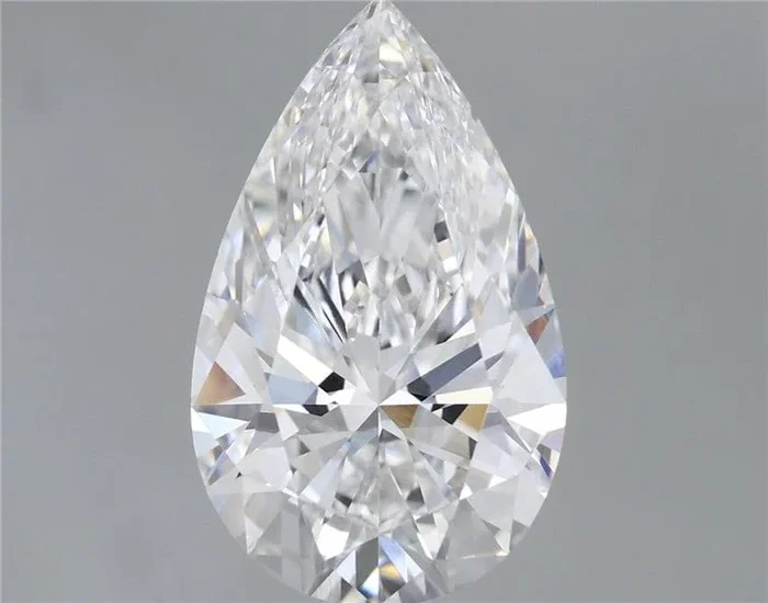5.58 Carat Pear Shaped, Ideal Cut, E Color, VS1 Clarity, IGI Certified Lab Grown Diamond