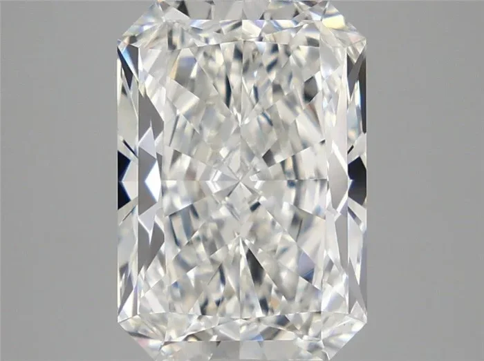 5.58 Carat Radiant Shaped, Ideal Cut, F Color, VVS2 Clarity, IGI Certified Lab Grown Diamond