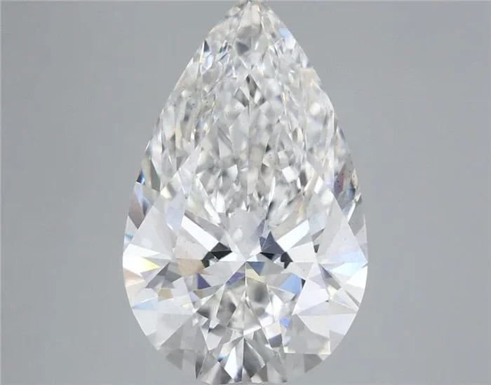 5.69 Carat Pear Shaped, Ideal Cut, E Color, VS2 Clarity, IGI Certified Lab Grown Diamond