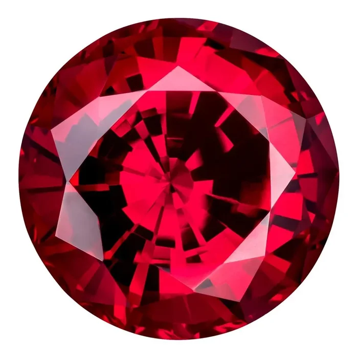 5.87 Carat Round Cut Lab-Created Ruby