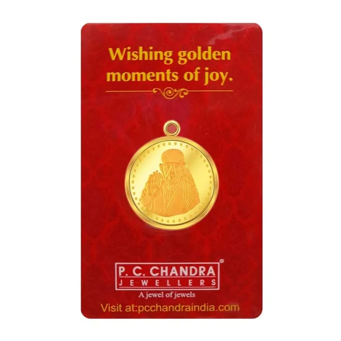 5 Gm Shirdi Sai Baba Coin Pendant