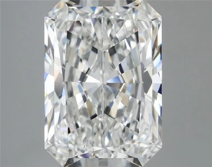 6.54 Carat Radiant Shaped, Ideal Cut, E Color, VS1 Clarity, IGI Certified Lab Grown Diamond