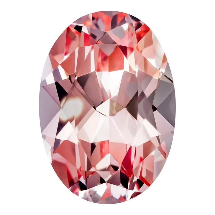 7.39 Carat Oval Cut Lab-Created Champagne Sapphire