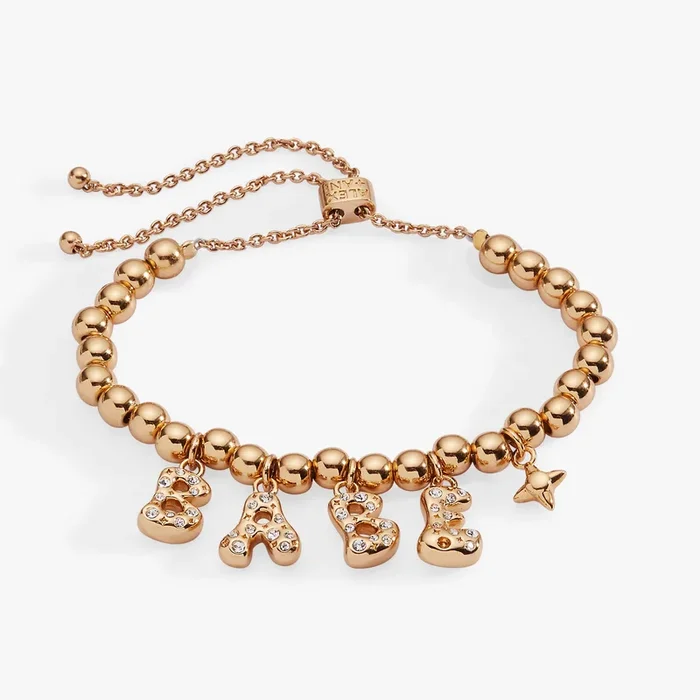 ‘Babe’ Bubble Beaded Bolo Bracelet
