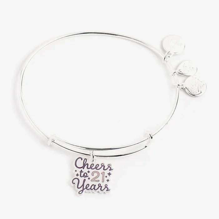 ‘Cheers to 21 Years’ Charm Bangle